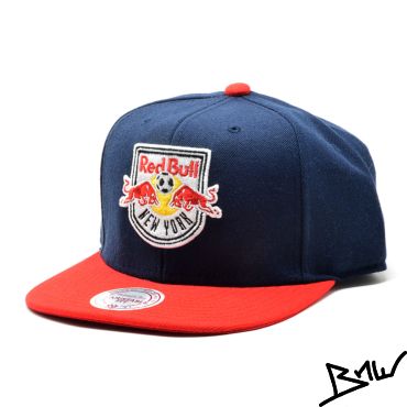 Mitchell & Ness - NEW YORK RED BULL - SNAPBACK CAP - MLS - navy / red
